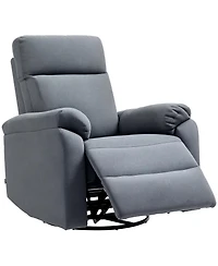 Homcom Wide Swivel Rocker Recliner, Overstuffed Reclining Sofa