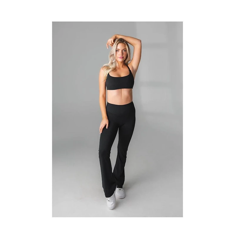 Vitality Women's Cloud Ii Flared High-Rise Trouser Pant Midnight