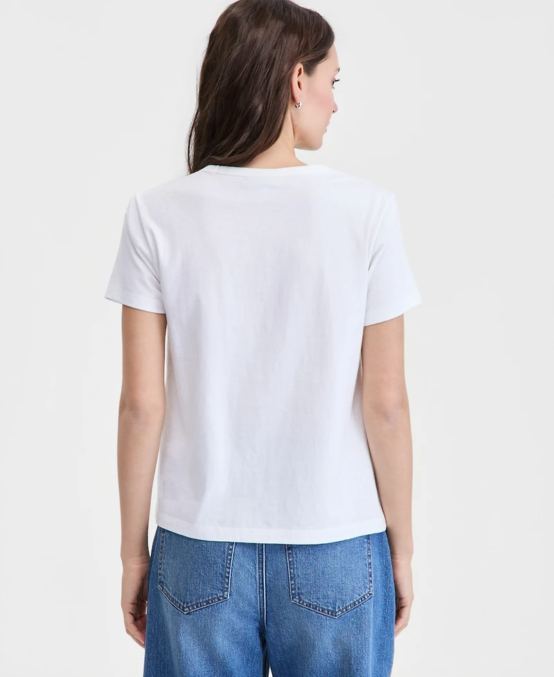On 34th Women's Cotton Solo Traveler Everyday Graphic Tee, Macy's Exclusive