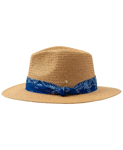 Lauren Ralph Printed Band Fedora Hat