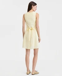 On 34th Women's Linen-Blend V-Neck Minidress, Macy's Exclusive