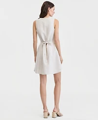 On 34th Women's Linen-Blend V-Neck Mini Dress, Macy's Exclusive