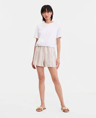 I.n.c. International Concepts Women's Striped Shorts, Macy's Exclusive