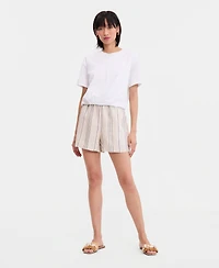 I.n.c. International Concepts Women's Striped Shorts, Macy's Exclusive