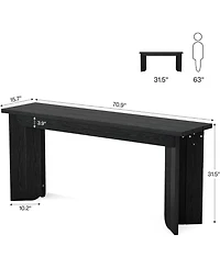 Tribesigns 70.9-Inch Long Tv Stand, Farmhouse Sofa Console Table with Widened Tabletop