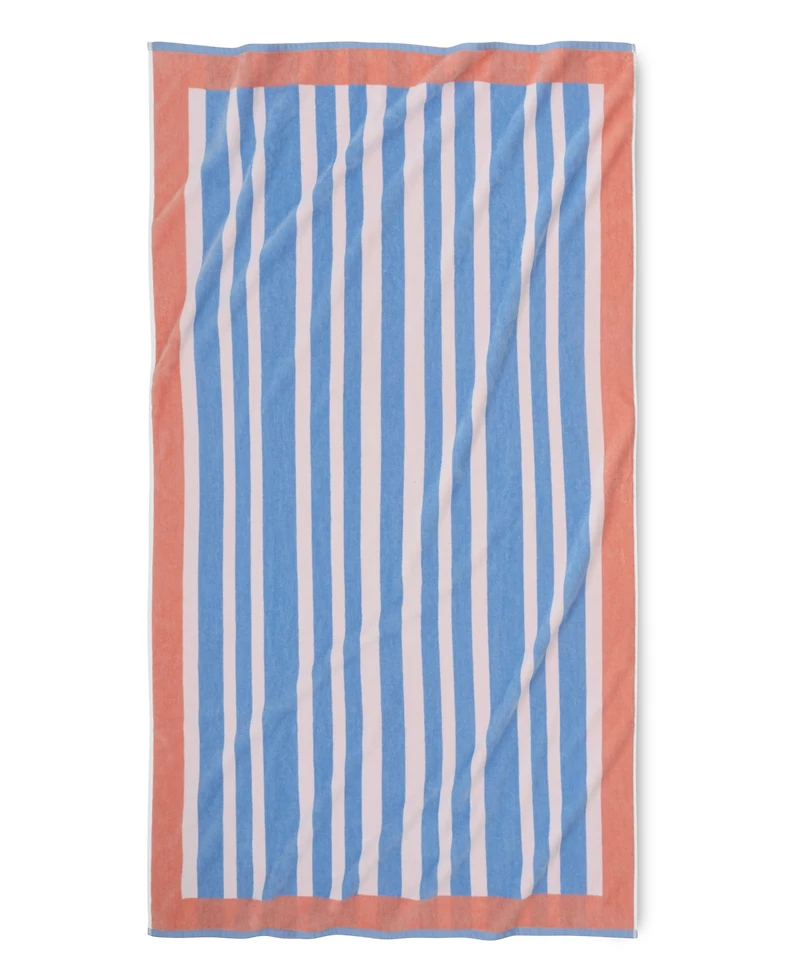 The Beach House Frame Stripe Cotton Towel, 40" x 70"