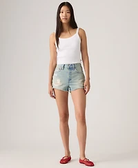 Levi's Women's 501 Button Fly High-Rise Denim Shorts