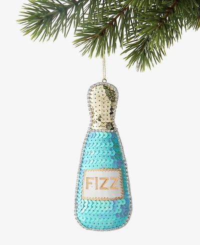 Holiday Lane Beauty Boom Beaded Wine Bottle Ornament, Macy's Exclusive