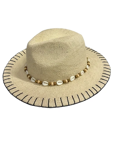 Marcus Adler Whipstitch Straw Panama Hat