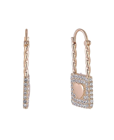 Hallmark Heart & Stone Lock Earrings
