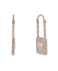 Hallmark Heart & Stone Lock Earrings