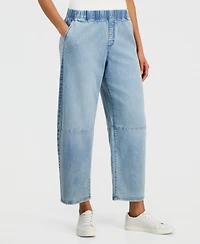 Style & Co Women's High-Rise Pull-On Barrel Jeans, Macy's Exclusive