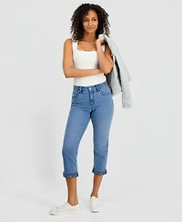 Style & Co Women's Mid-Rise Curvy Capri Jeans, Macy's Exclusive