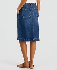Style & Co Women's High-Rise Denim Skirt, Macy's Exclusive