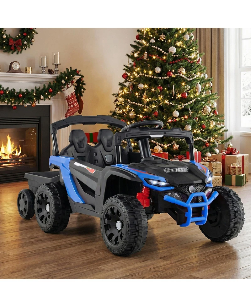 Slickblue 12V Electric Ride On Tractor with Parent Remote for Kids