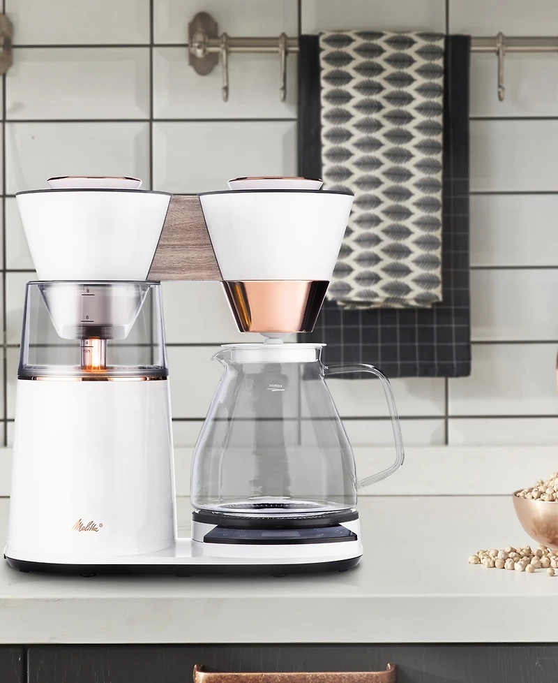 Melitta Vision 12-Cup Luxe Drip Coffee Maker with Revolving Dashboard Copper