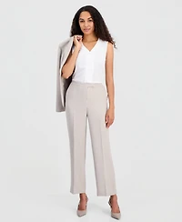 Kasper Petite Mid-Rise Full Length Trouser Pants