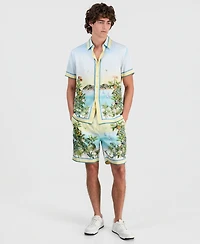 Guess Men's Charm Sunset Riviera Button-Up Shirt