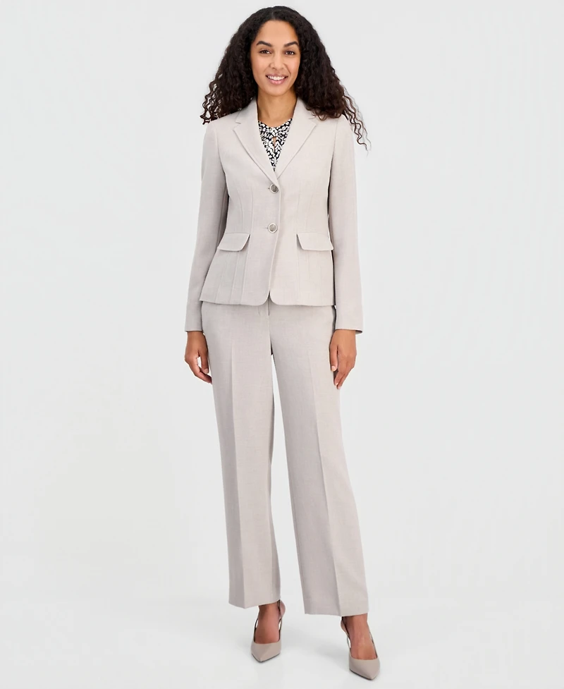Kasper Petite Notch Collar Two Button Jacket