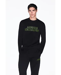 A|X Armani Exchange Men's Elevated Logo Crewneck Sweatshirt