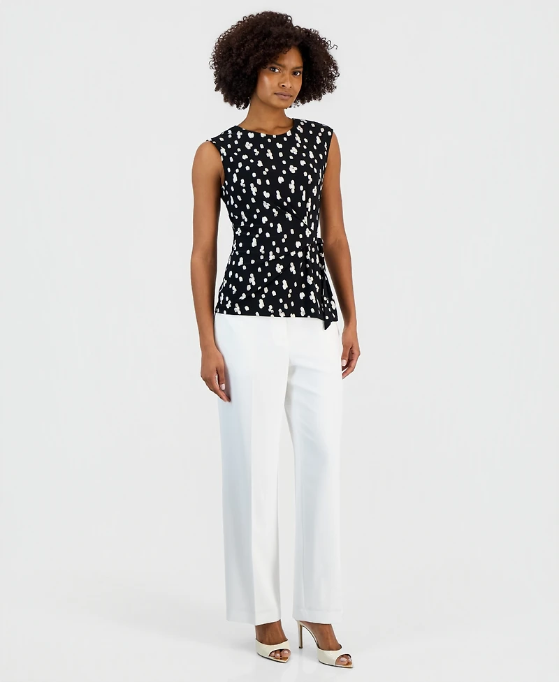 Kasper Women's Sleeveless Side-Tie Top