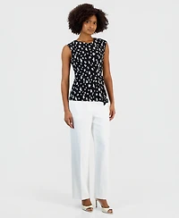 Kasper Women's Sleeveless Side-Tie Top