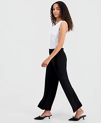 Kasper Women's Pull-On Wide-Leg Pants