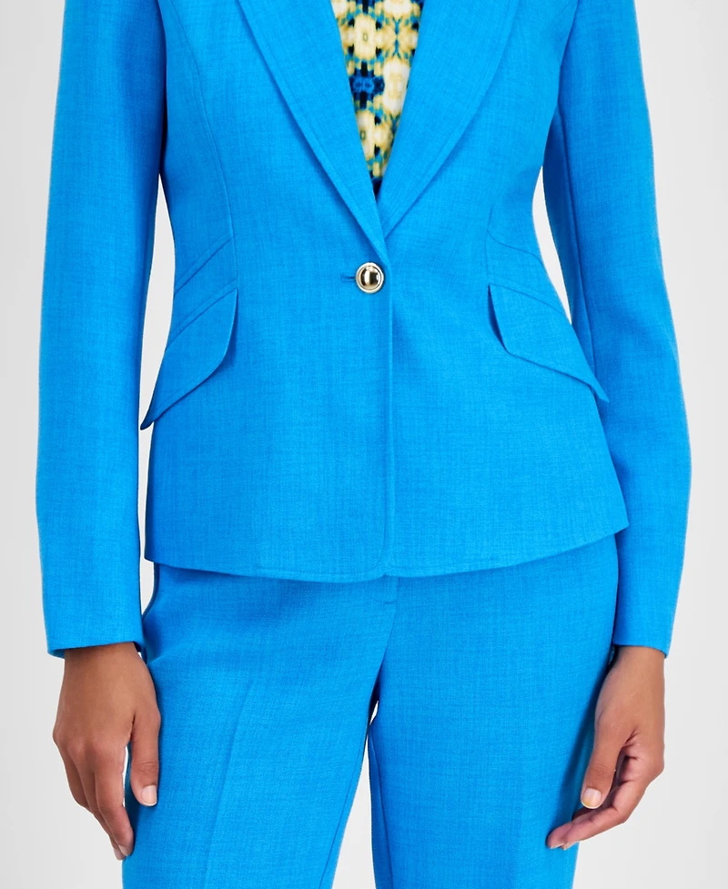 Kasper Women's Notched-Collar One-Button Jacket