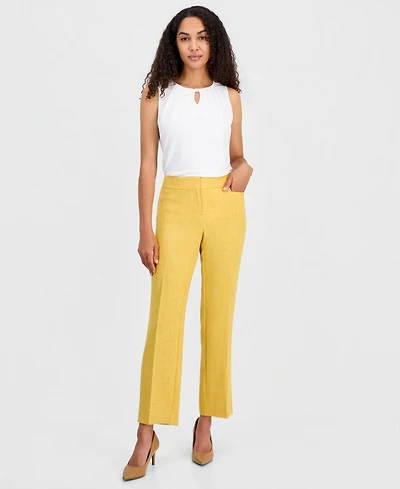 Kasper Petite Mid-Rise Front Pocket Trouser Pants