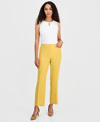 Kasper Petite Mid-Rise Front Pocket Trouser Pants