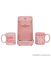 Uncanny Brands Hello Kitty Single Cup Coffee Maker Gift Set with 2 Mugs - Kitchen Appliance