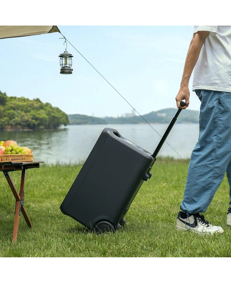 Mondawe 614Wh-1000W Portable Power Station with Bidirectional Fast Ac Charging