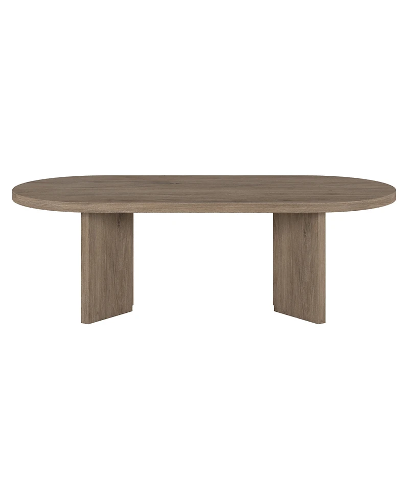 Hudson & Canal Alma 48" Wide Oval Coffee Table