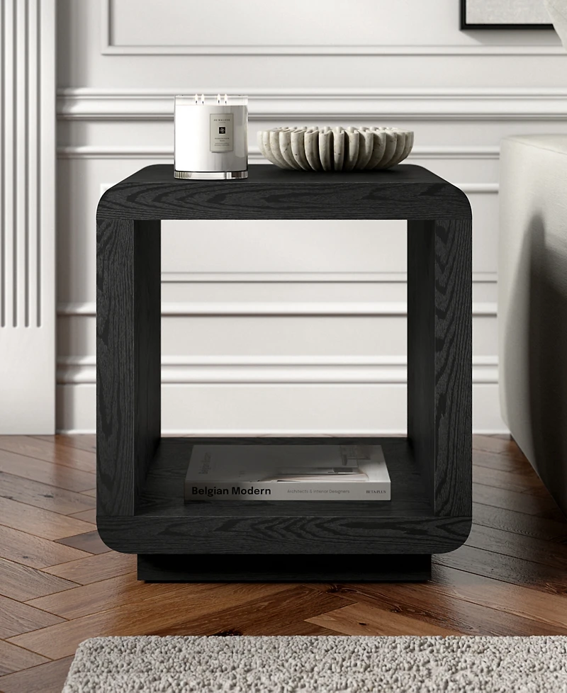 Hudson & Canal Lonni 20" Wide Square Side Table