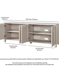 Hudson & Canal Chabot Rectangular Tv Stand for Tv's Up to 75"