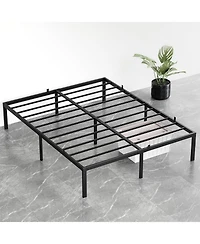 gaomon 14 Inch Bed Frame with Under Bed Storage, Heavy Duty Mattress Foundation, Easy Assembly, No Box Spring Needed, Platform Bed for Bedroom