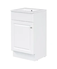Sillysis Bathroom Vanity with Sink, Painted Mdf Cabinet, Soft Close Door, Adjustable Shelf & Organizer for Small Spaces