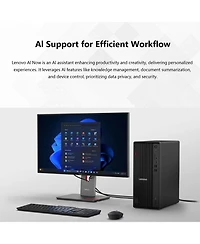 Lenovo ThinkCentre M70s Gen 6 Business Desktop, Intel Core Ultra 5 225, 64GB DDR5, 2TB Ssd, Wi-Fi 6, Wired Kb & Mouse, Windows 11 Pro