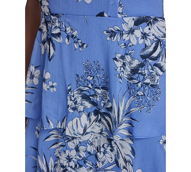 Tommy Hilfiger Women's Halter Neck Tiered Maxi Dress