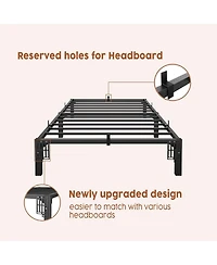 gaomon Frame 8 Inch Metal Platform No Screws 800 Lbs Heavy Duty Tool-Free Iron Slats No Box Spring