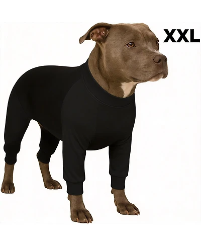 Aronkl Cotton Polyester Calming Dog Onesie for All Seasons - Stress Relief, Comfort, and Easy Care