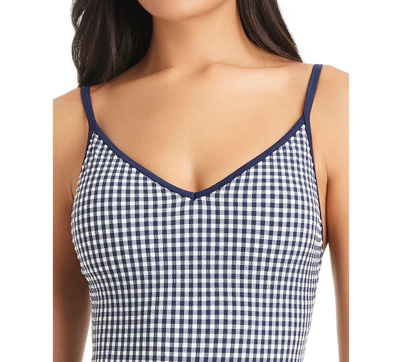 Sanctuary Women's Check Me Out Scoop Neck One-Piece Swimsuit