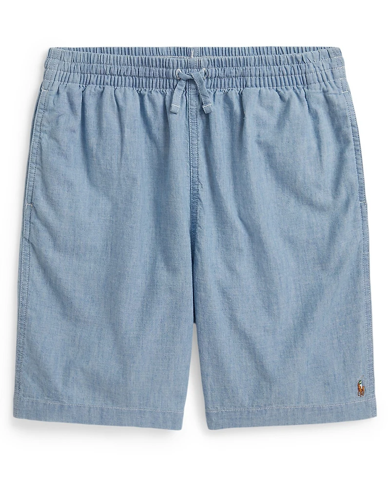 Polo Ralph Lauren Boys' 8-20 Big-Fit Cotton Chambray Shorts