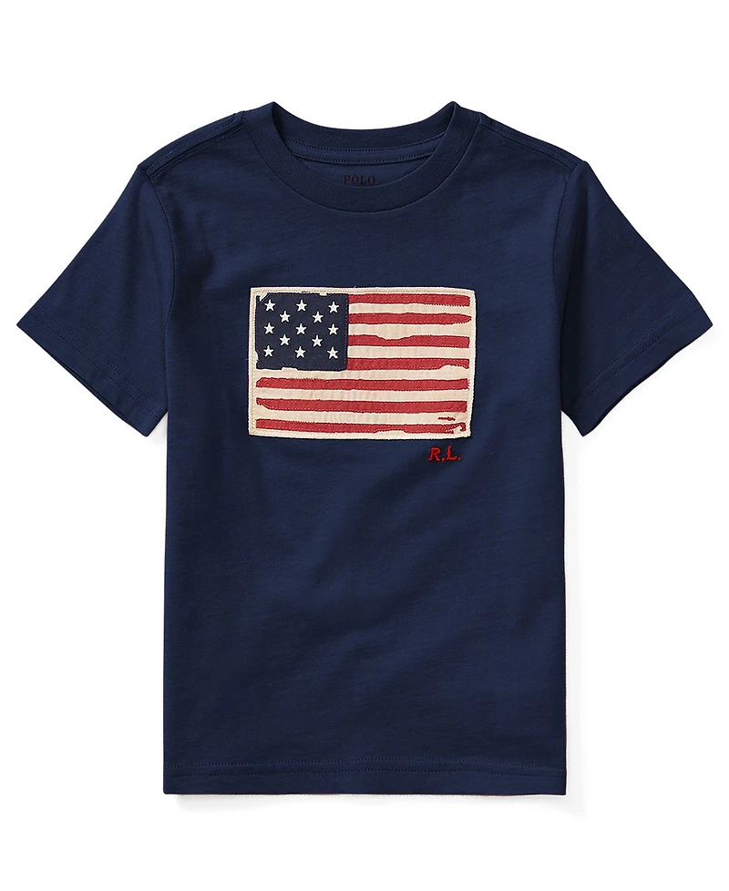 Polo Ralph Lauren Big Boys Flag Cotton Jersey T-shirt