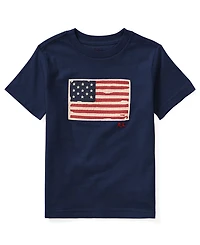 Polo Ralph Lauren Big Boys Flag Cotton Jersey T-shirt