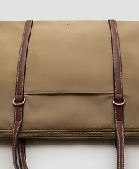 Mango Women's Double Handle Shopper Bag