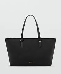 Mango Women's Nylon Shopper Bag