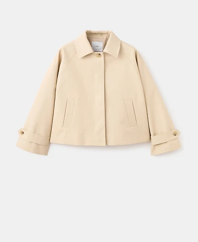 Mango Women's Oversized Short Trench Coat