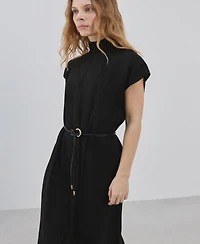 Mango Women's Lyocell Belt Dress