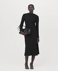 Mango Women's Ruched Midi Dress